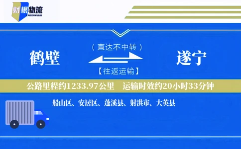 鹤壁到遂宁物流公司