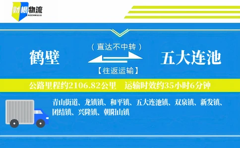 鹤壁到五大连池物流公司