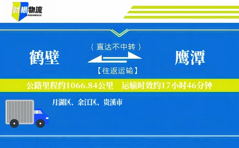 鹤壁到鹰潭物流公司