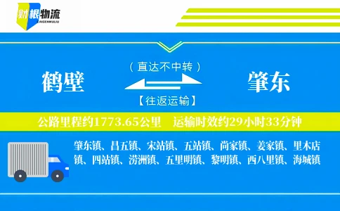 鹤壁到肇东物流公司