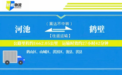 河池到鹤壁物流公司