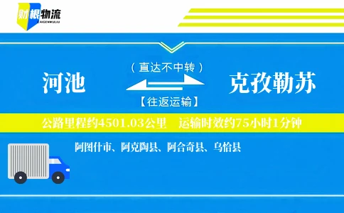 河池到克孜勒苏物流公司