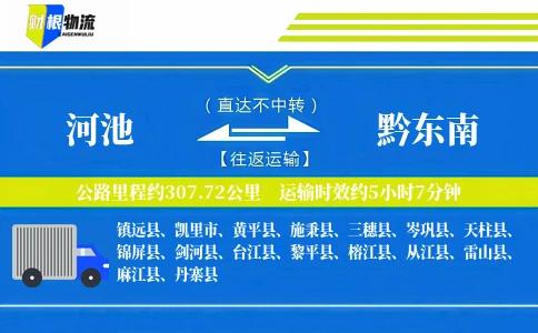 河池到黔东南物流公司