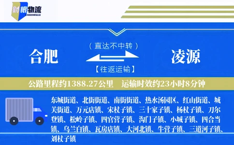 合肥到凌源物流公司