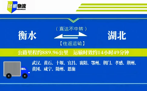 衡水到湖北物流公司