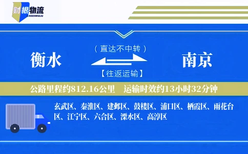 衡水到南京物流公司