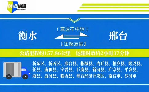衡水到邢台物流公司