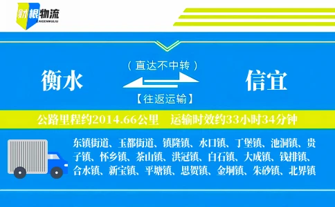 衡水到信宜物流公司