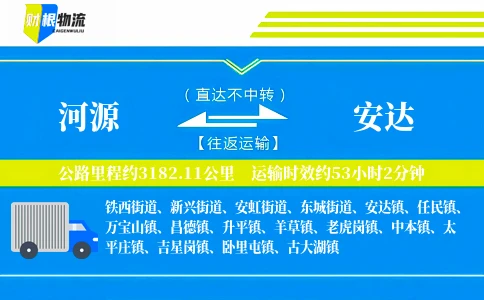 河源到安达物流公司
