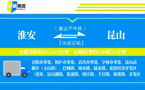 淮安到昆山物流公司