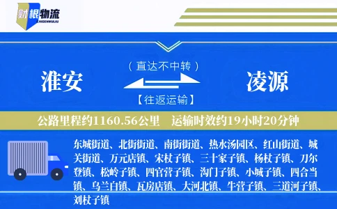 淮安到凌源物流公司