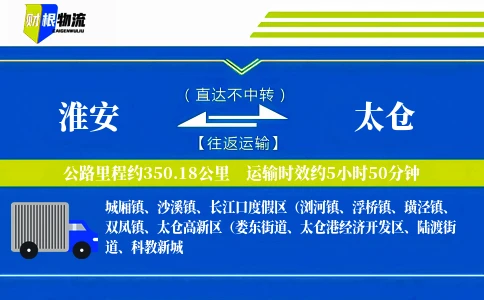 淮安到太仓物流公司