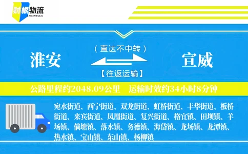 淮安到宣威物流公司