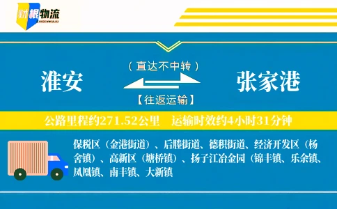 淮安到张家港物流公司