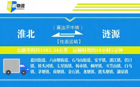 淮北到涟源物流公司