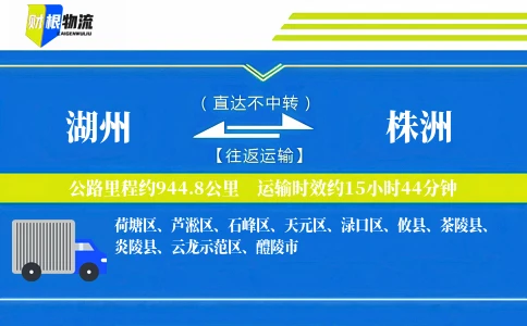 湖州到株洲物流公司