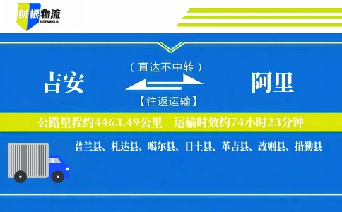吉安到阿里物流公司