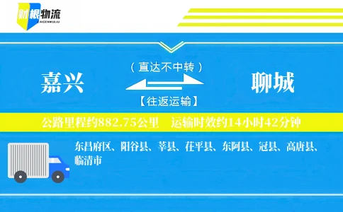 嘉兴到聊城物流公司