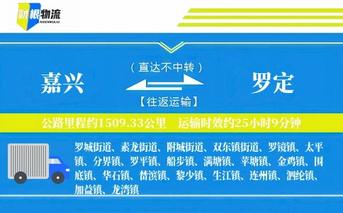 嘉兴到罗定物流公司