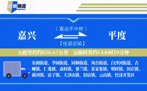 嘉兴到平度物流公司