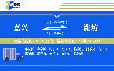 嘉兴到潍坊物流公司