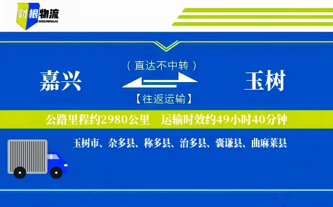 嘉兴到玉树物流公司