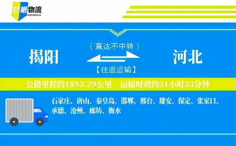 揭阳到河北物流公司