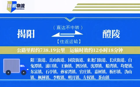 揭阳到醴陵物流公司