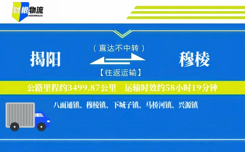 揭阳到穆棱物流公司