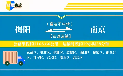 揭阳到南京物流公司