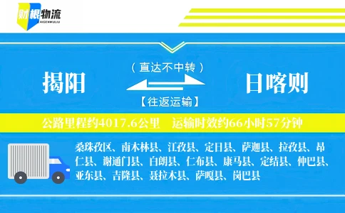 揭阳到日喀则物流公司
