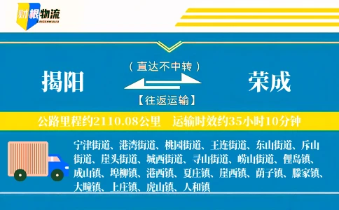 揭阳到荣成物流公司