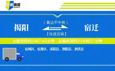 揭阳到宿迁物流公司