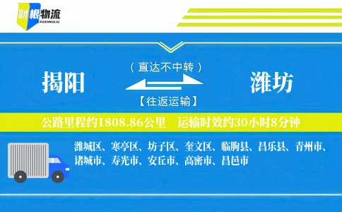 揭阳到潍坊物流公司