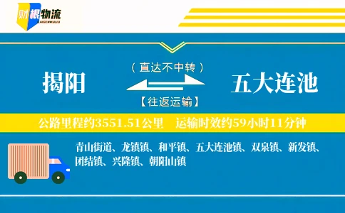 揭阳到五大连池物流公司