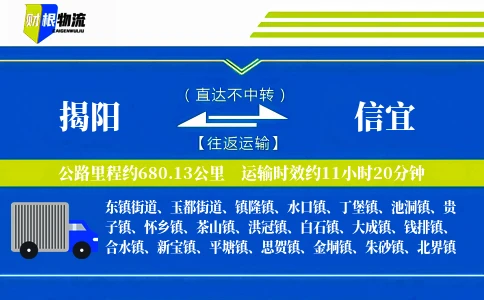 揭阳到信宜物流公司