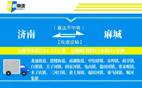 济南到麻城物流公司