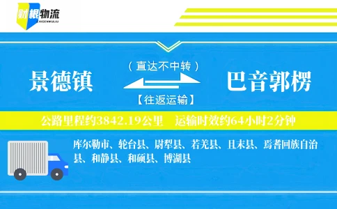 景德镇到巴音郭楞物流公司