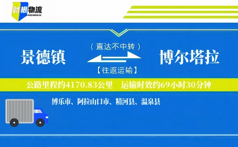 景德镇到博尔塔拉物流公司