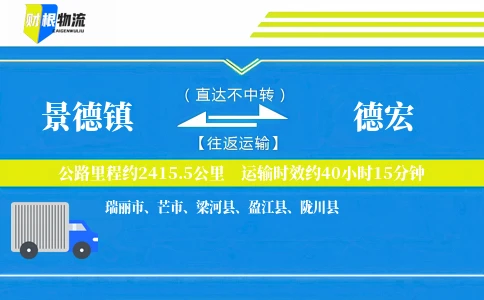 景德镇到德宏物流公司