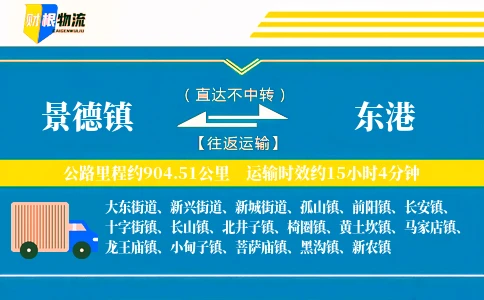 景德镇到东港物流公司