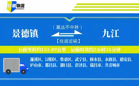 景德镇到九江物流公司