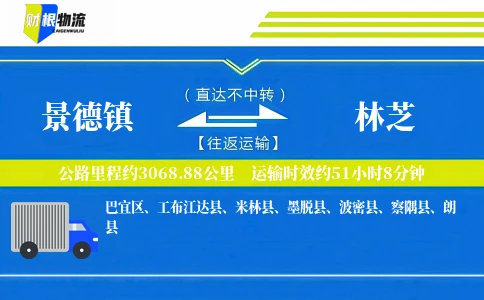 景德镇到林芝物流公司