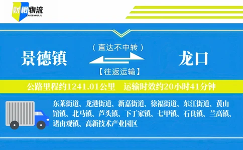 景德镇到龙口物流公司