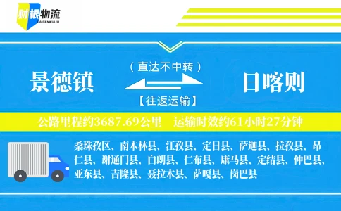 景德镇到日喀则物流公司