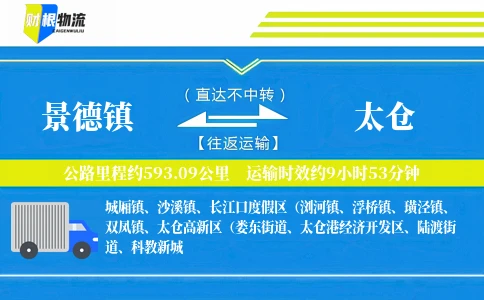 景德镇到太仓物流公司