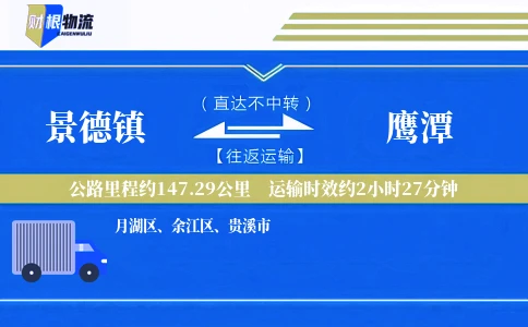 景德镇到鹰潭物流公司