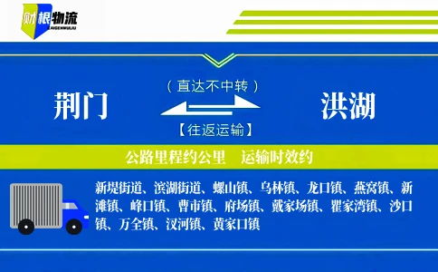 荆门到洪湖物流公司