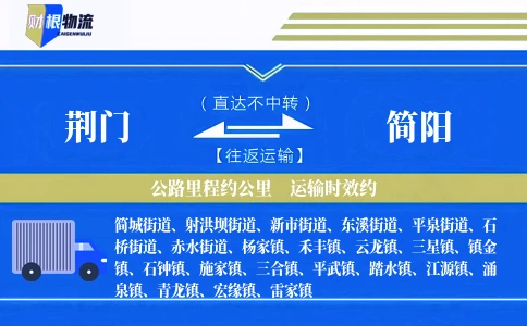 荆门到简阳物流公司