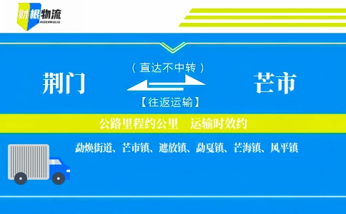 荆门到芒市物流公司